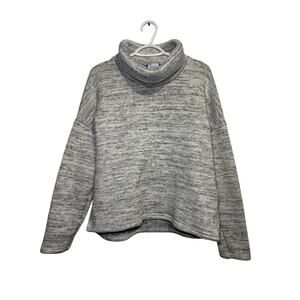 Columbia gray striped turtleneck sweater womens XL gorpcore cozy outdoor hiking